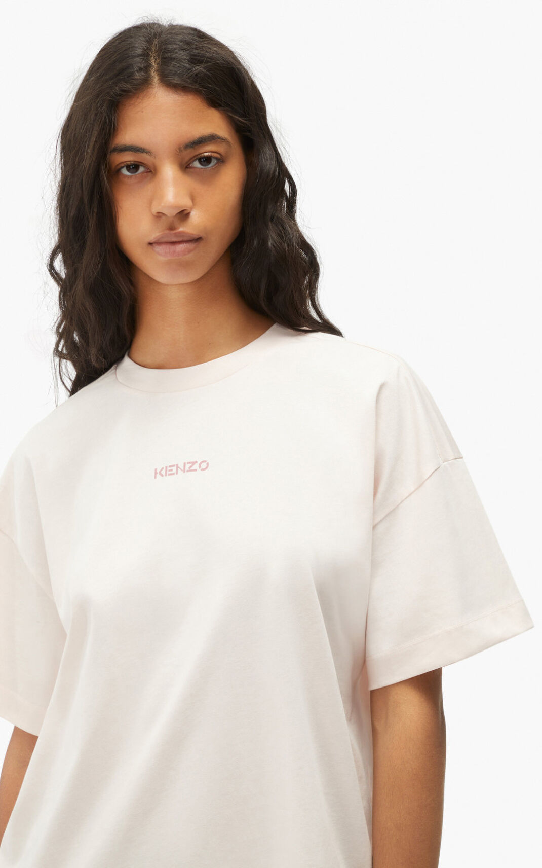 Camiseta Kenzo Logo boxy Feminino - Rosa | 169AMGOIZ